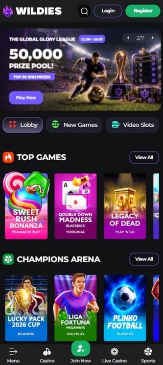 wildies mobile screenshot