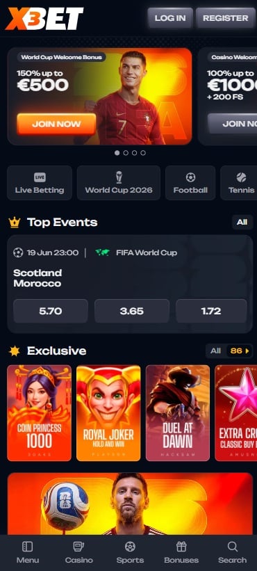 x3bet sister sites mobile