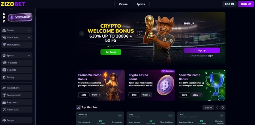 zizobet homepage