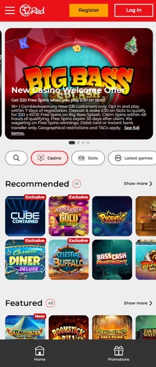 32red sister sites mobile