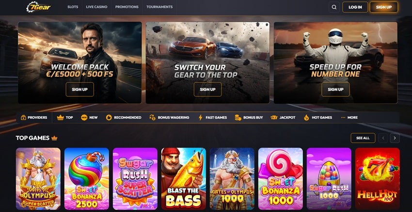 7gear casino sister sites homepage