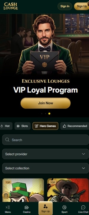 Cash Lounge mobile casino