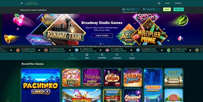 Dotty Bingo sister site Casino Fantastico