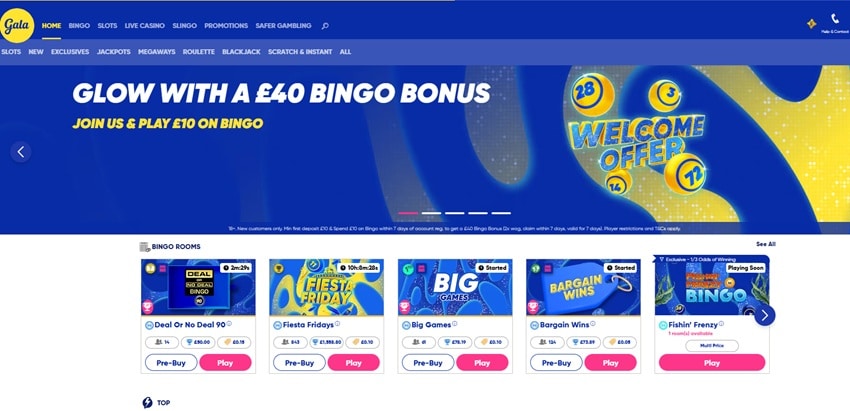 party casino sister sites gala bingo