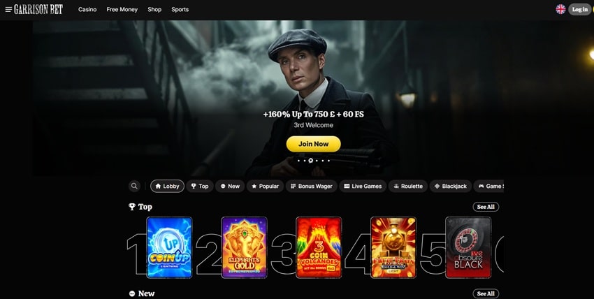 garrison bet sister sites homepage