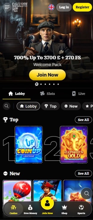 garrison bet sister sites mobile
