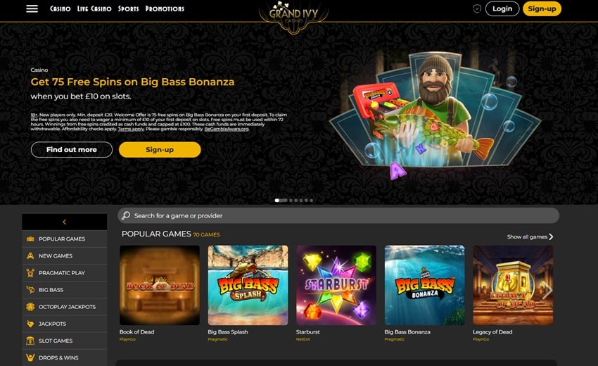 grand ivy casino sister sites homepage