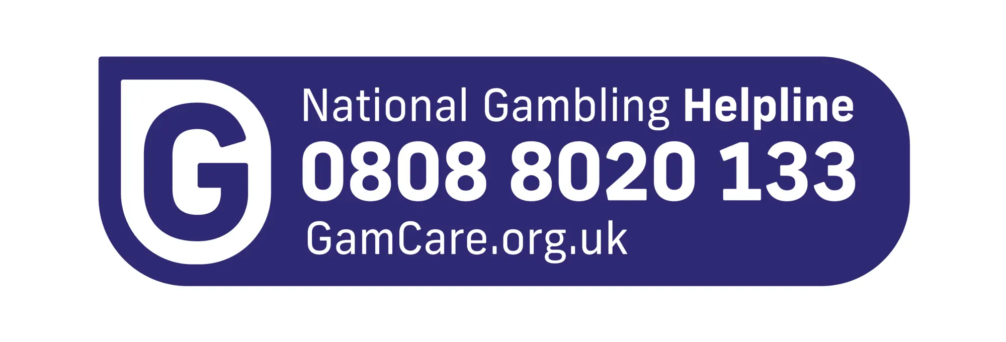National Gambling Helpline, 0808 8020 133