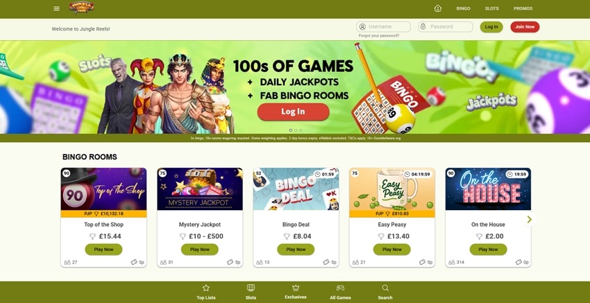 Dotty Bingo sister site Jungle Reels
