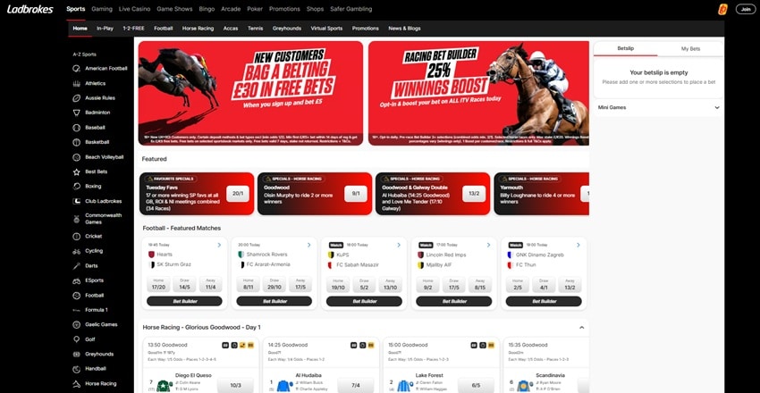 ladbrokes sister sites homepage