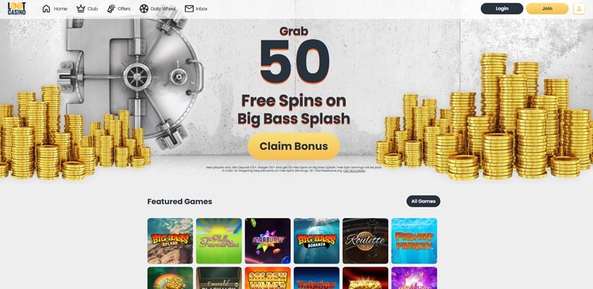 Pink Riches sister site Loot Casino