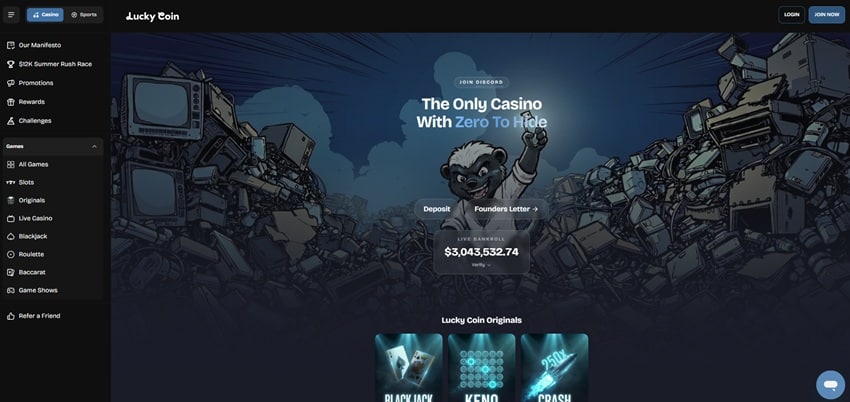 lucky coin sister sites homepage