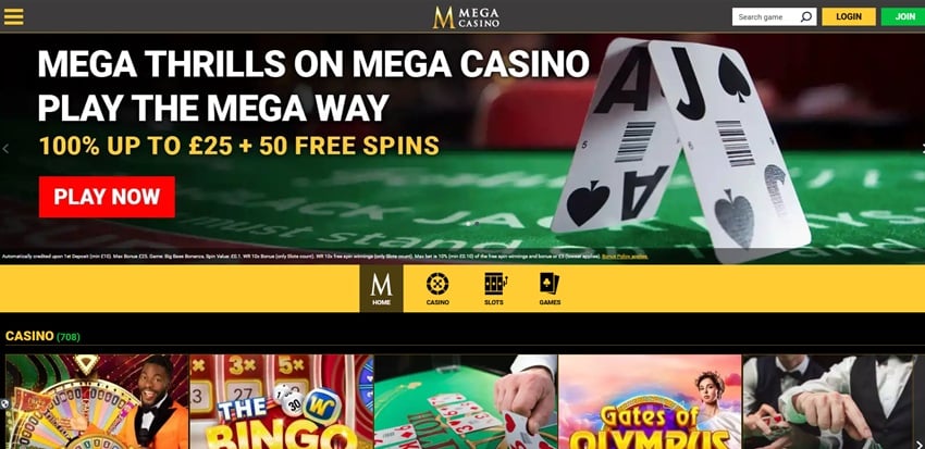 Queen Vegas sister site Mega Casino
