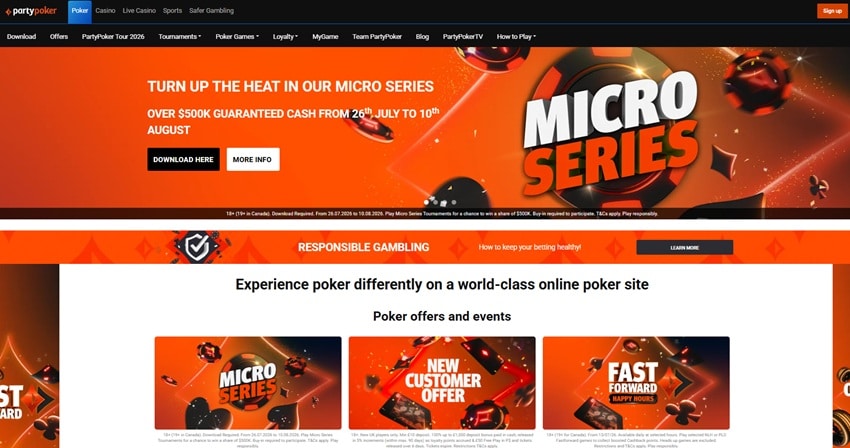 foxy bingo sister sites party poker