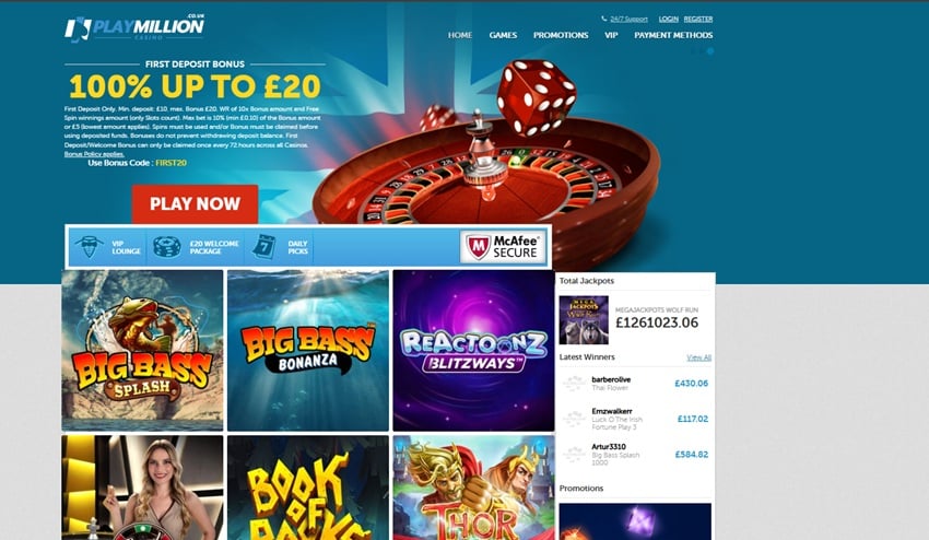 Queen Vegas sister site PlayMillion