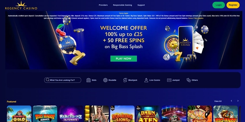regency casino sister sites homepage