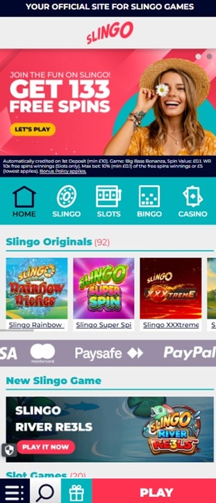 Slingo mobile casino