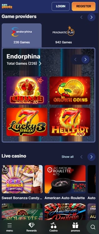 slots hopper mobile screenshot