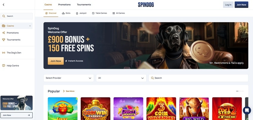spindog sister sites homepage