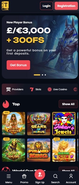 tot bet mobile screenshot