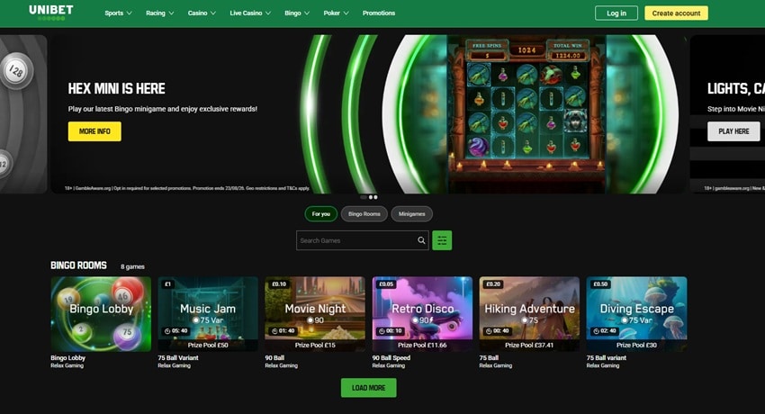 unibet sister sites unibet bingo