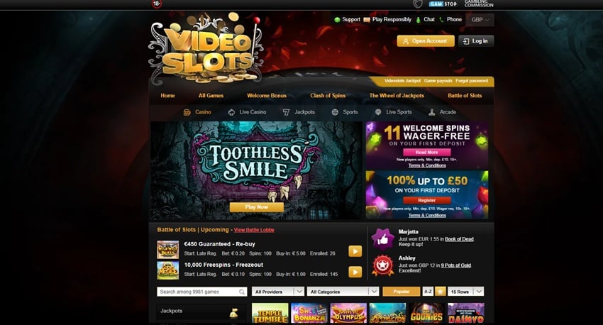 mr vegas sister sites video slots
