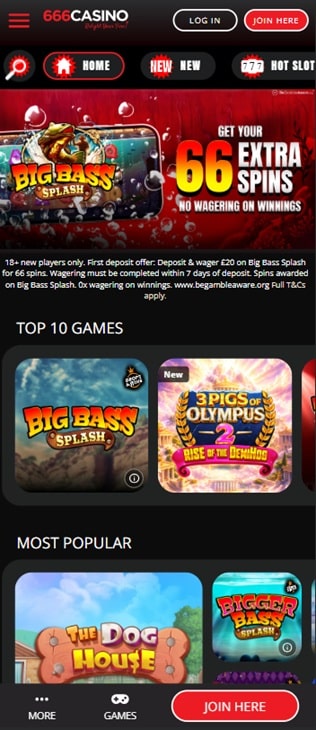 666 casino sister sites mobile