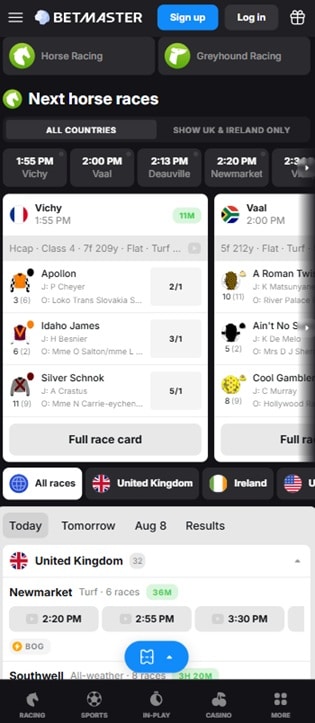 betmaster sister sites mobile