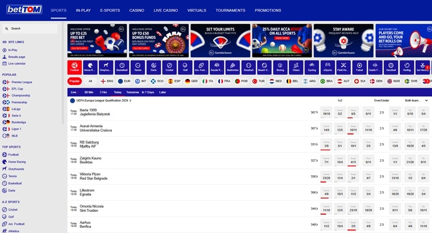 bettom sister sites homepage