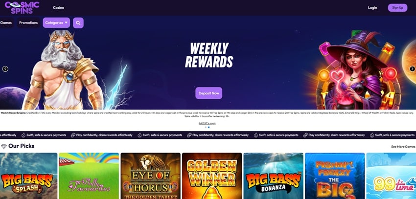 betta bet sister sites cosmic spins