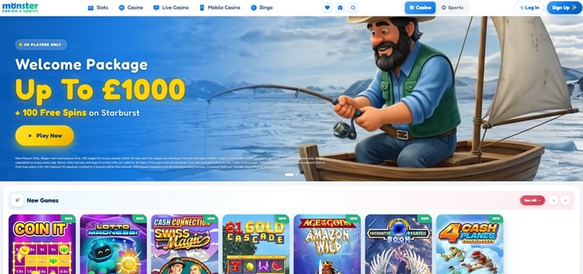 monster casino sister sites homepage