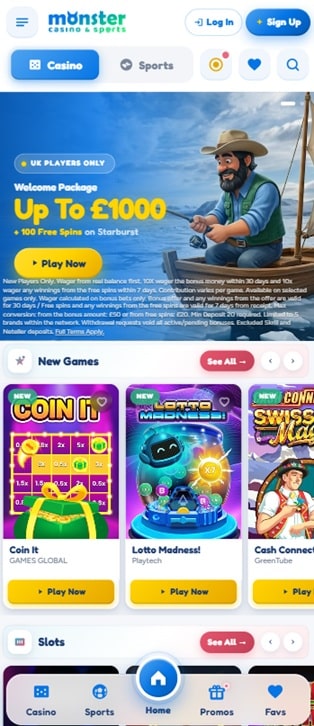 monster casino sister sites mobile