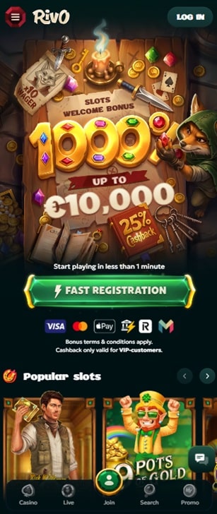 rivo casino sister sites mobile