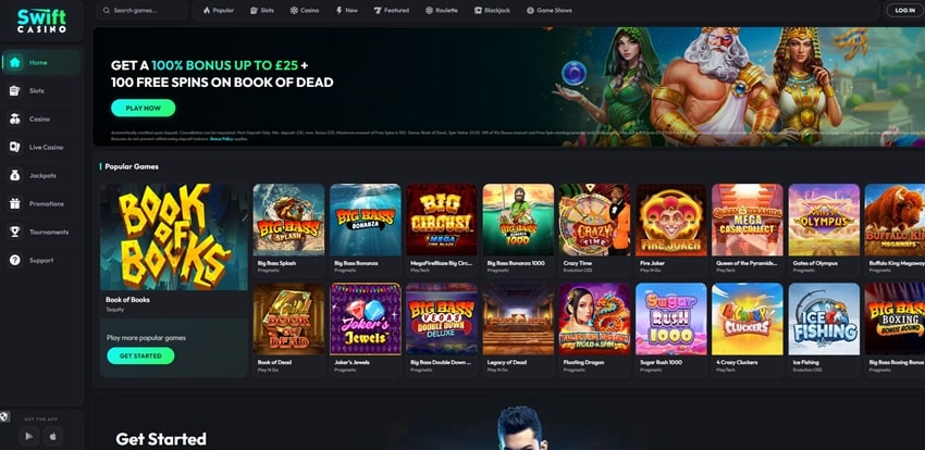 swift casino sister sites homepage