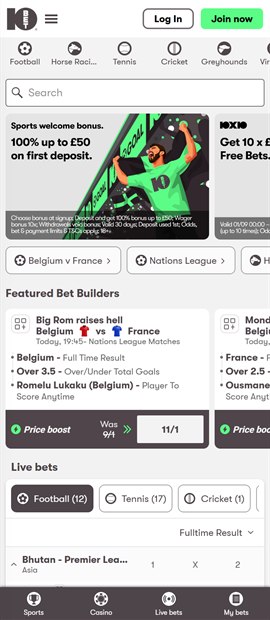 10bet sister sites mobile screenshot
