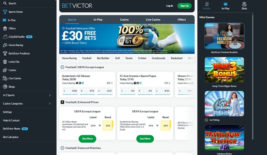 betvictor sister sites homepage