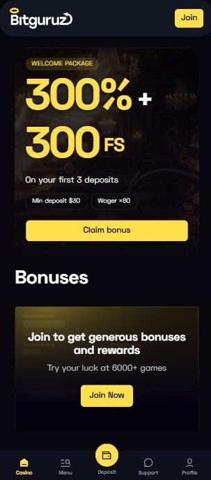 bitguruz sister sites mobile screenshot