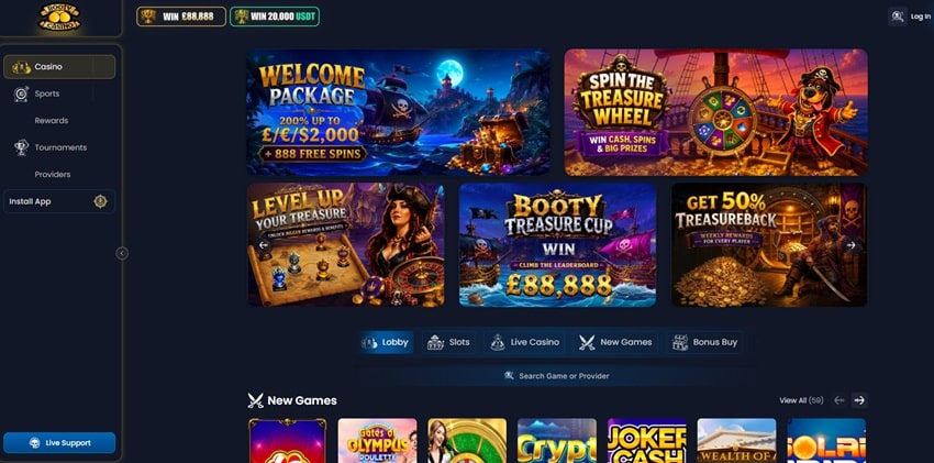 booty casino sister sites homepage