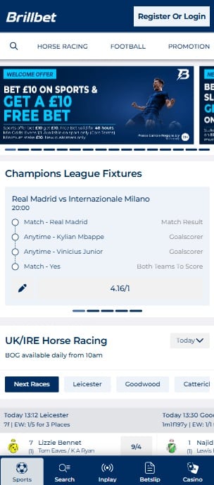 brillbet sister sites mobile screenshot
