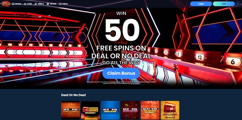 dream bingo sister sites deal or no deal spin