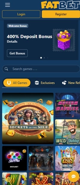 fatbet sister sites mobile screenshot