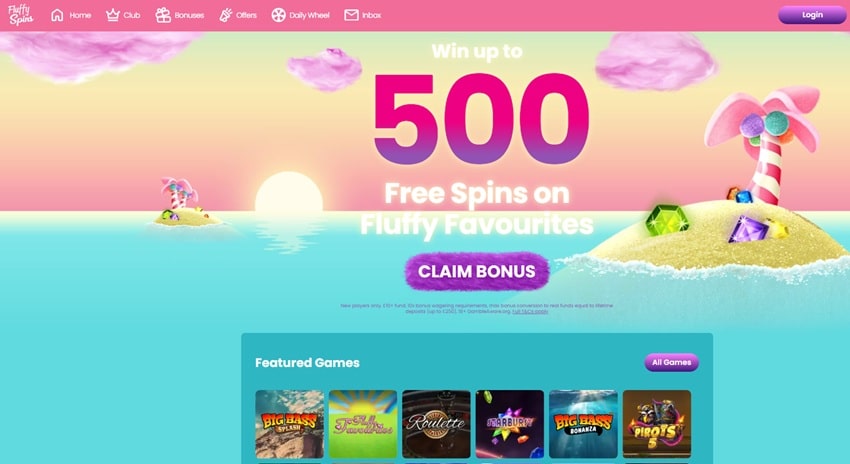 fluffy spins sister sites homepage