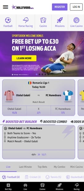 hollywoodbets mobile screenshot