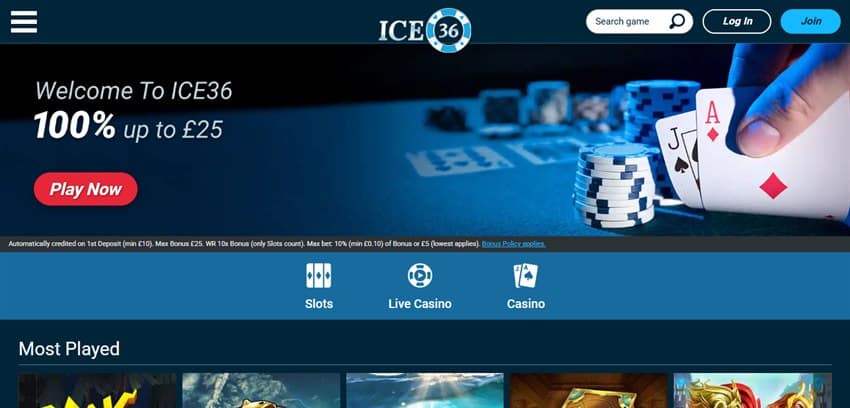 ice36 sister sites homepage