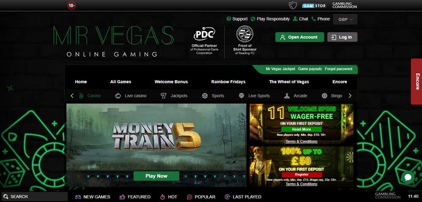 mega riches sister sites mr vegas
