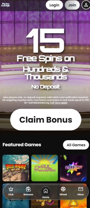 play your cards right games sister sites mobile screenshot