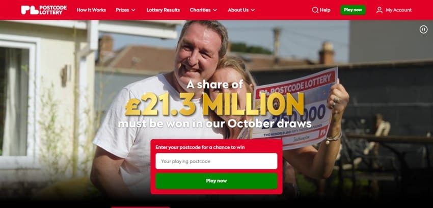 LottoGo sister sites Postcode Lottery