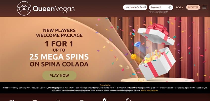 spin genie sister sites queen vegas