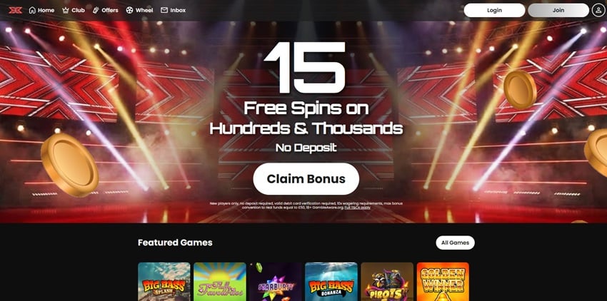 the x factor games sister sites homepage