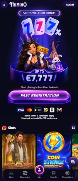 trixino sister sites mobile screenshot
